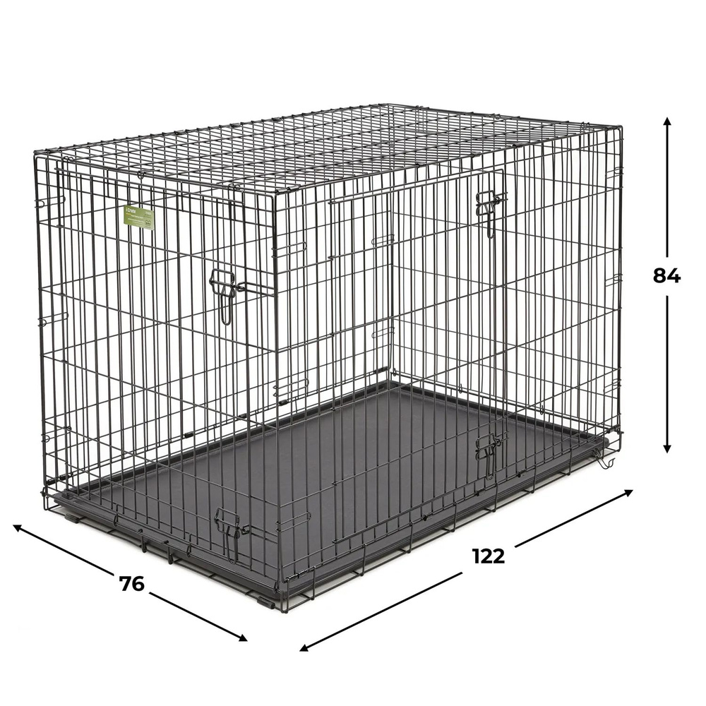 Клетка для собак 122х76х84 см, MidWest iCrate (1548DD), 2 двери #1