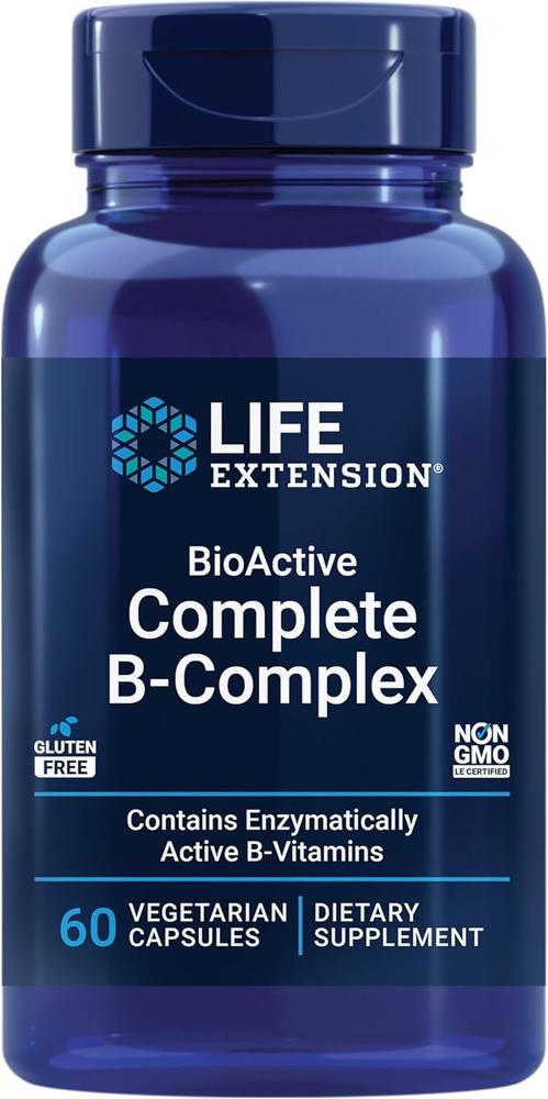 Life Extension Биоактивный комплекс витаминов группы B 60 капсул  #1