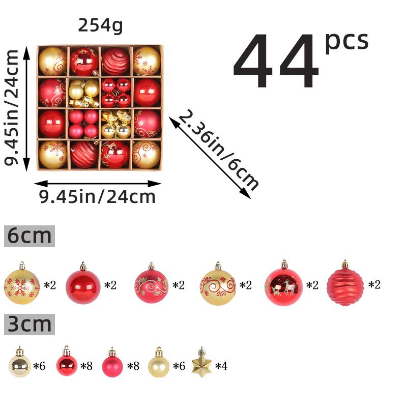 Набор ёлочных шаров 44 шт #1