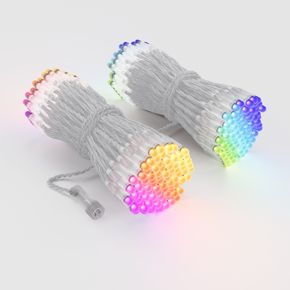 Гирлянда профессиональная дополнительная Twinkly Plus Strings 360 RGB , 2 нити по 18 метров, прозрачный #1