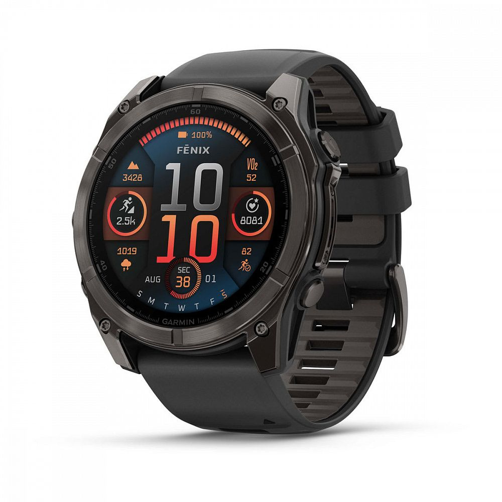 Garmin Умные часы Fenix 8, 51мм, (010-02905-21) черный карбон/серый_010-02905-21/3, 51mm, carbon grey #1