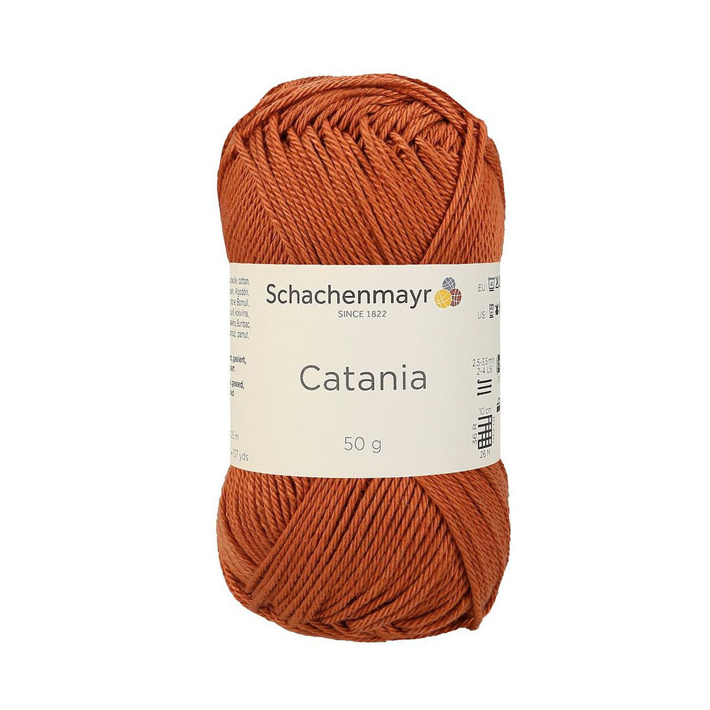 Catania /Катания/ пряжа Schachenmayr Originals, 100% хлопок, 50г/125м, арт. 9801210 цвет 00426, fuchs #1