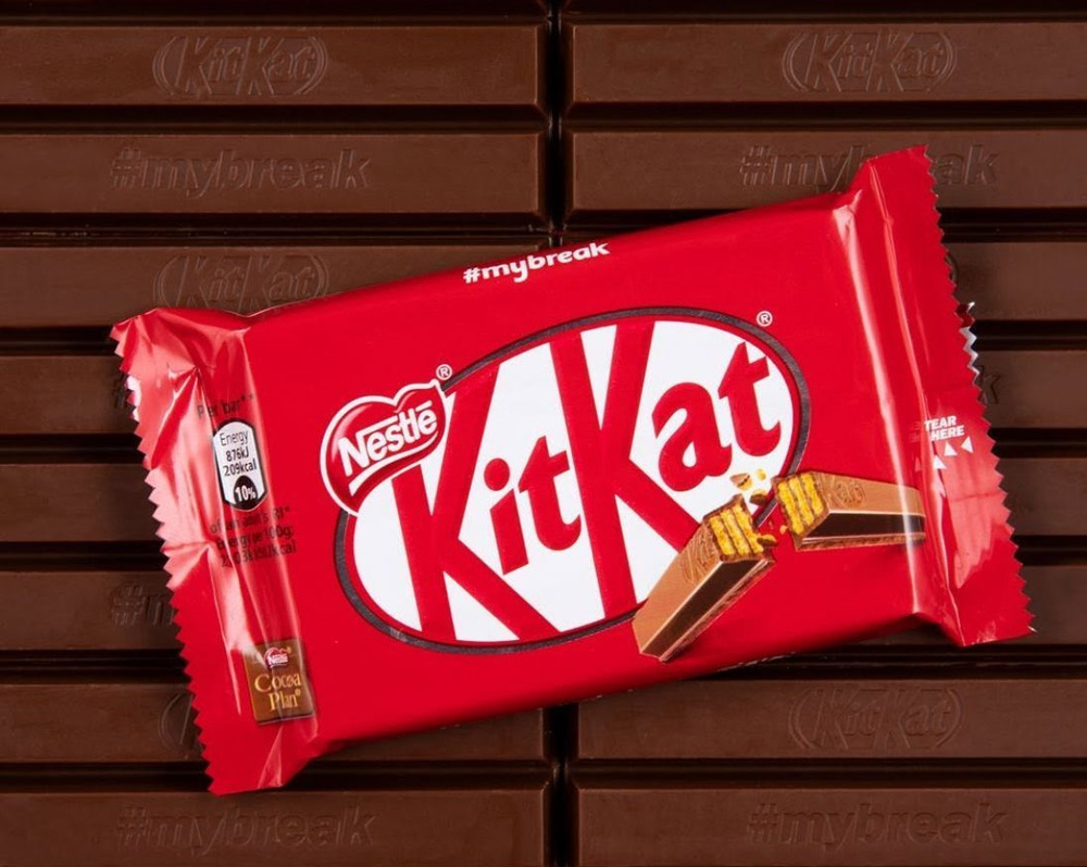 Шоколадный батончик KitKat Молочный с хрустящей вафлей, 41,5г. по 3 шт  #1