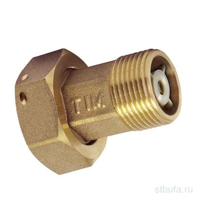 Американка для счетчиков с обратным клапаном 3/4"* 1/2"г/ш TIM  #1