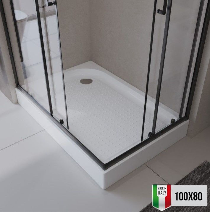 Поддон для душа Belbagno 100х80 акрил,левый TRAY-BB-AH-100/80-15-W-L #1