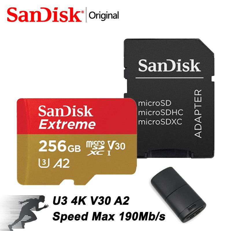 SanDisk Карта памяти Extreme 256 ГБ  (SDSQXAV-256G) #1