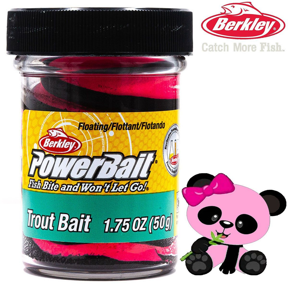 Паста Berkley PowerBait Trout Bait Pink Panda 50g #1