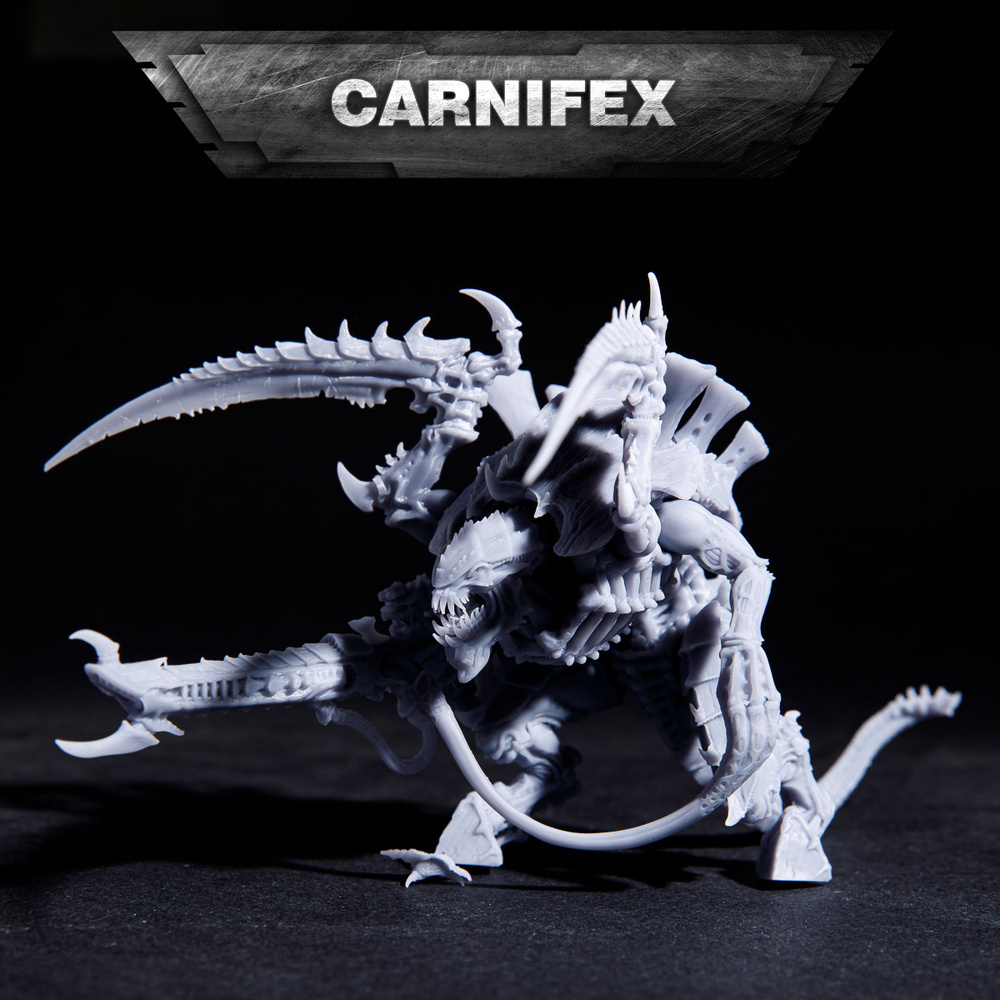 Carnifex Tyranids Old One Eye Карнифекс Тираниды миниатюра для настольной игры Warhammer 40000  #1