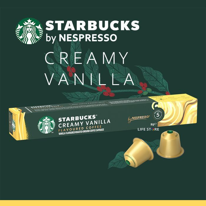 Кофе в капсулах Starbucks CREAMY VANILLA, 10 шт., для кофемашин Nespresso Original  #1