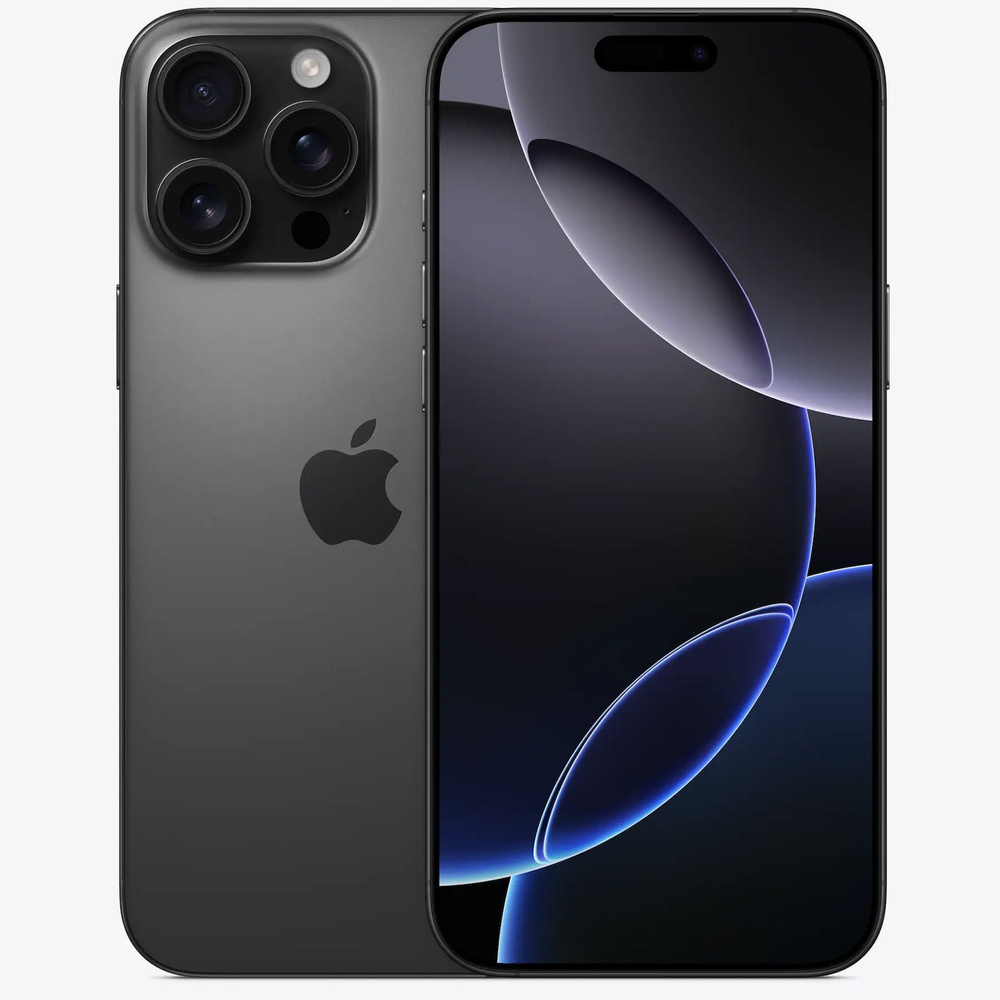 Apple Смартфон iPhone 16 Pro Max Black Titanium 8/512 ГБ, черный #1