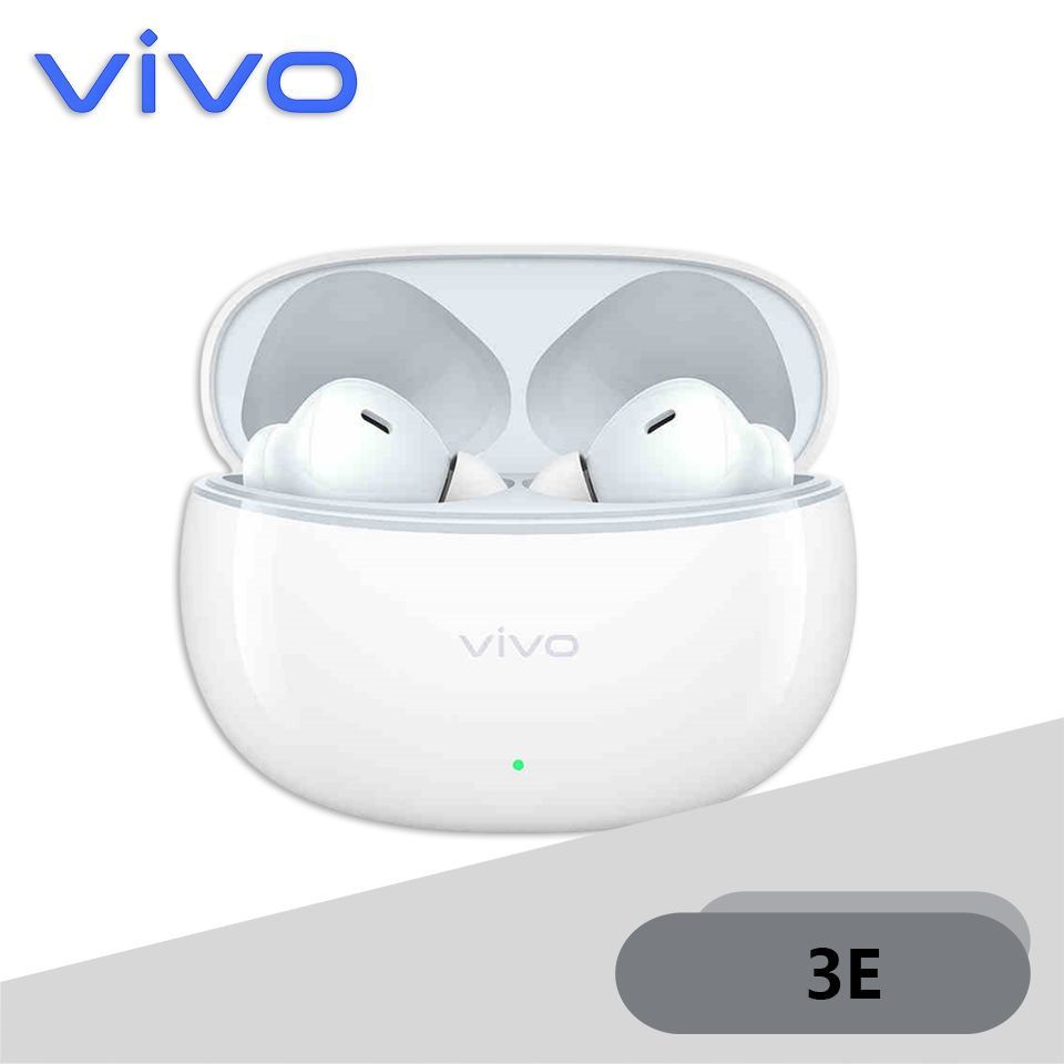 vivo Наушники беспроводные с микрофоном, Bluetooth, USB Type-C, белый, слоновая кость  #1