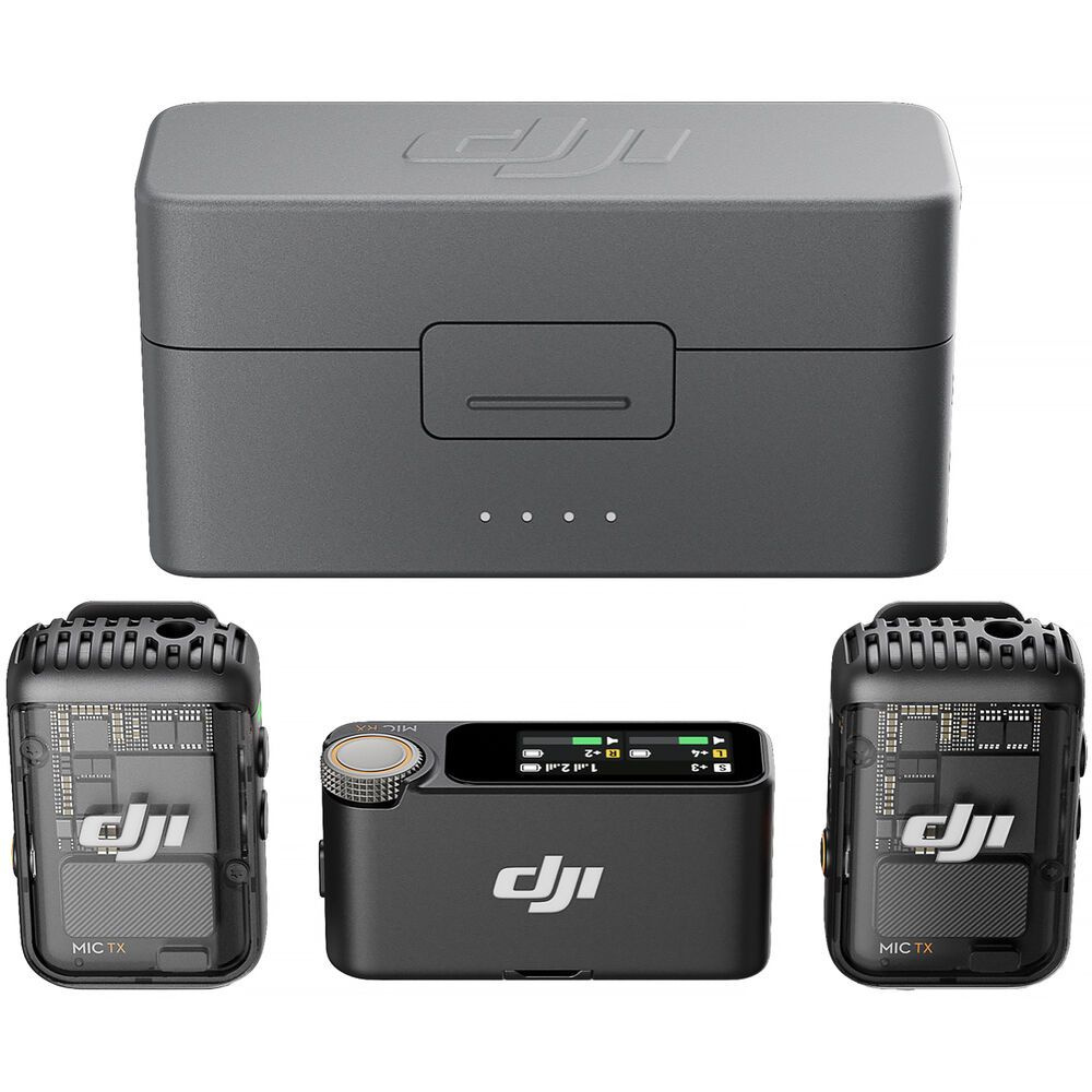 DJI Микрофон петличный DJI MIC2 (2TX+1RX+Charging Case）, черный #1