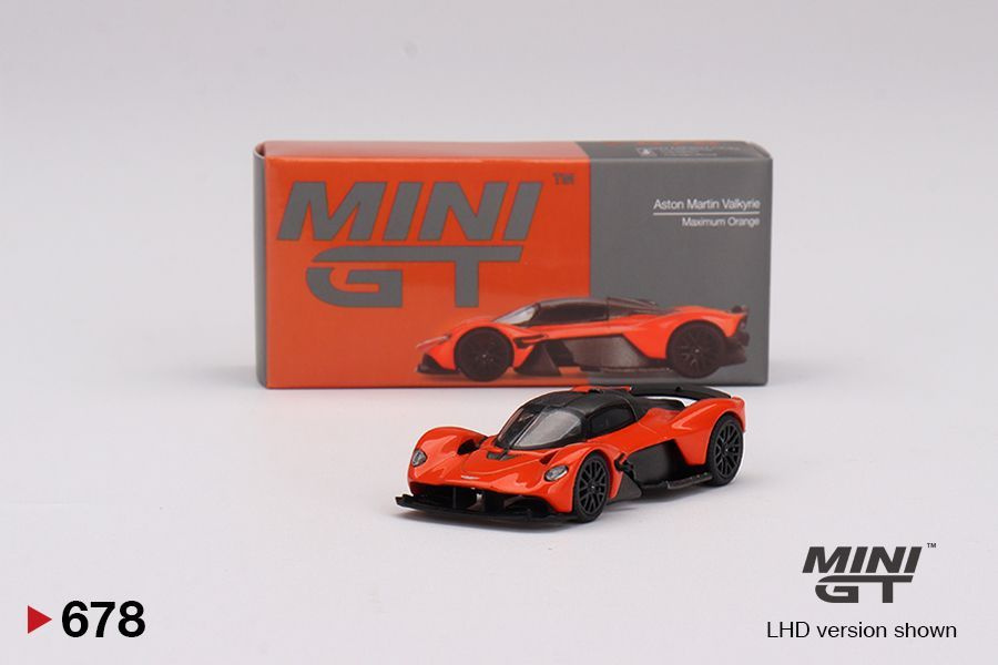 Коллекционная Premium машинка Mini GT Aston Martin Valkyrie Maximum Orange #678 (year 2024, MGT00678) #1