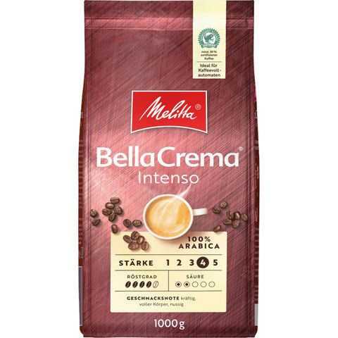 Melitta Bella Crema Intenso кофе в зернах 1 кг пакет #1