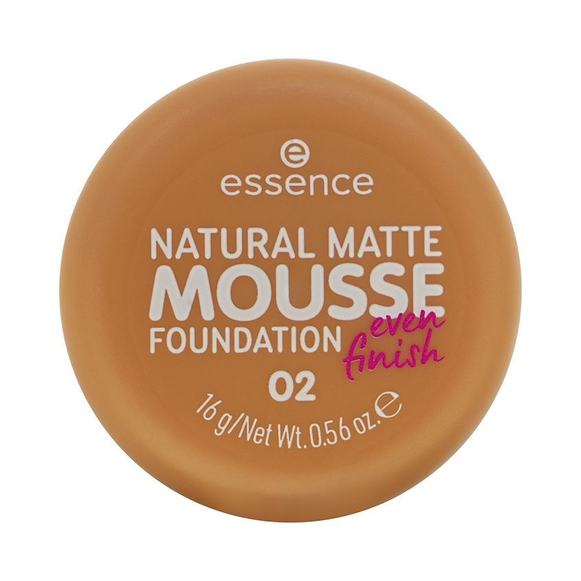 Мусс тональный для лица ESSENCE NATURAL MATTE MOUSSE FOUNDATION тон 02 #1