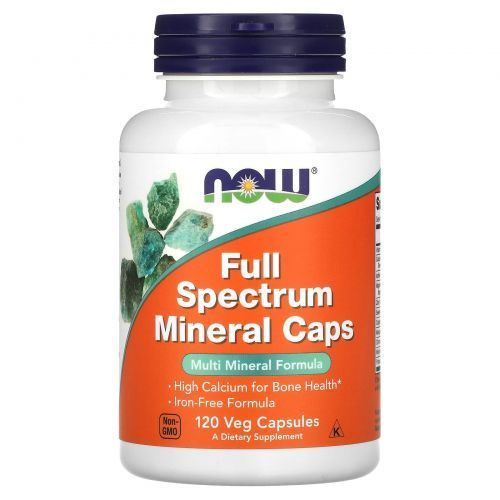 NOW, Full Spectrum Mineral Caps, Минеральный комплекс, 120 растительных капсул  #1