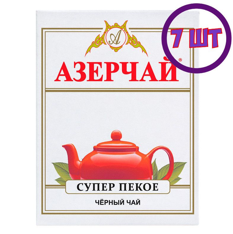 Чай черный листовой Азерчай Супер Пекое,картон, 100 г (комплект 7 шт.) 2761626  #1