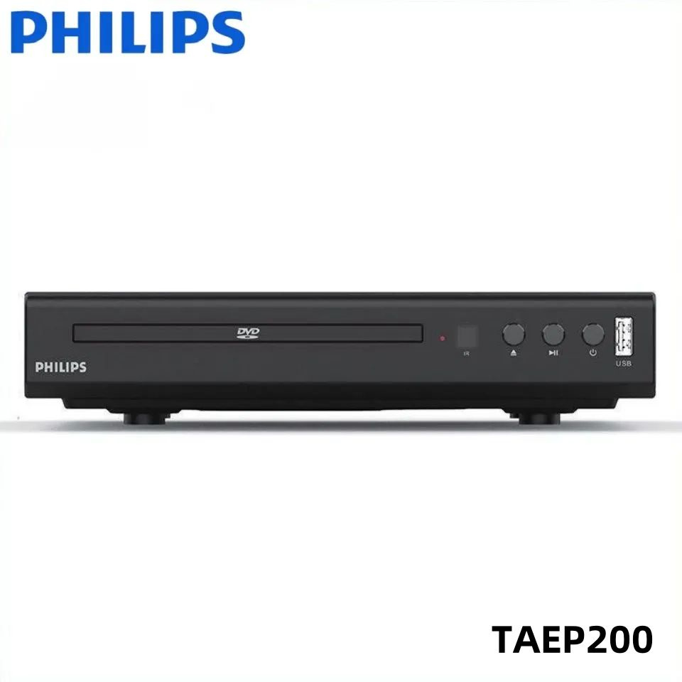 DVD-плеер Philips с беспроводным Bluetooth и аудиоресивер CD 3-в-1 для домашнего использования.TAEP200 #1