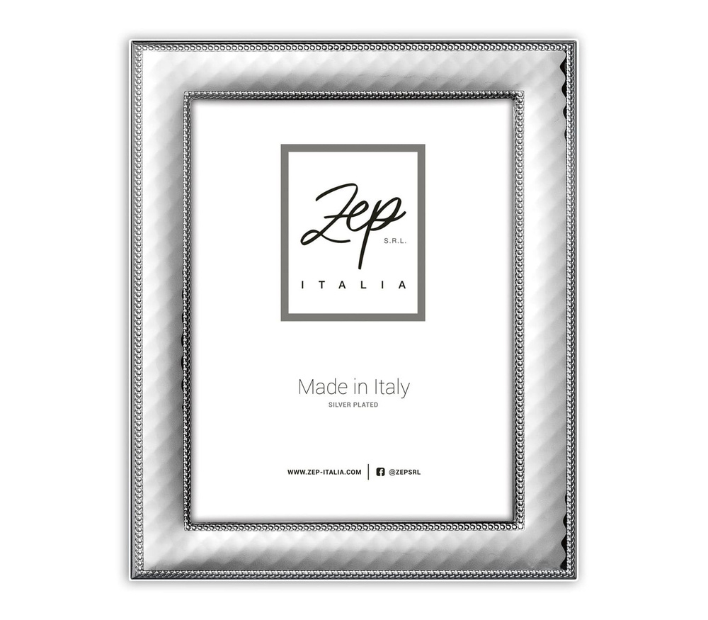 Фоторамка ZEP B18646W ASSISI WHITE, 10x15 см, металл, серебристая #1