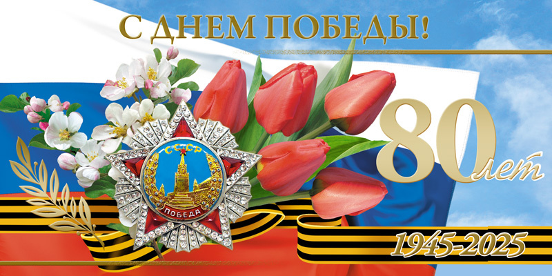 Открытки "С Днём Победы! 80 лет" без текста, евро-формат,10 шт. купить c  доставкой на OZON по низкой цене (1855253768)