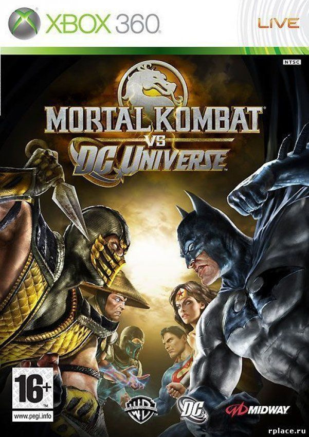 Диск с Игрой Mortal Kombat vs. DC Universe (Xbox 360/Xbox One). Новый лицензионный запечатанный диск.