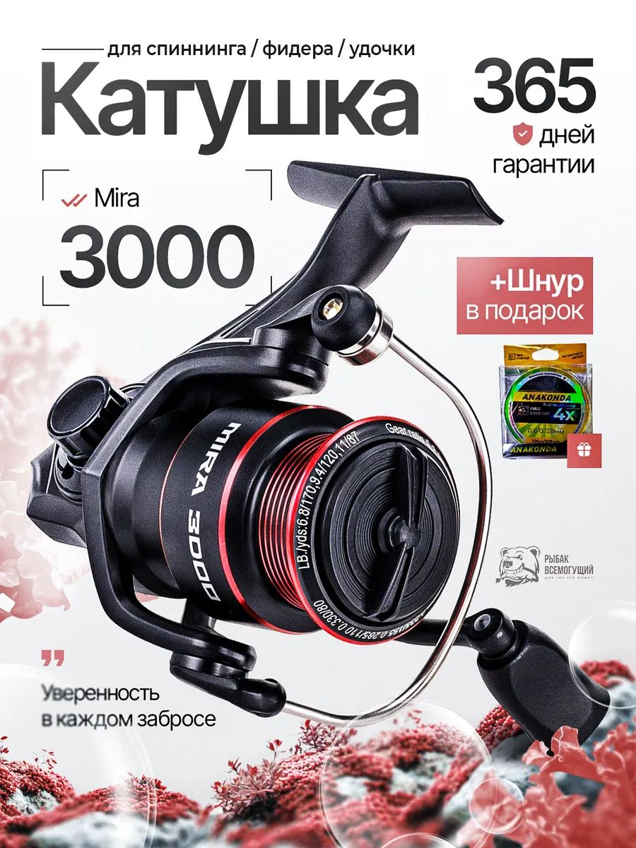 КатушкадляспиннингаРыбакВсемогущийMira3000