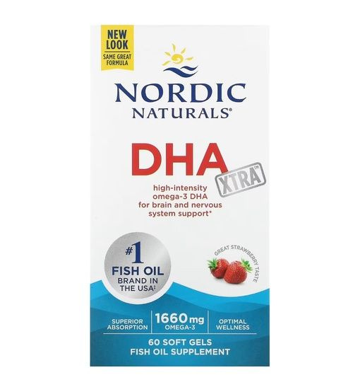 Nordic Naturals DHA Xtra ДГК высокой интенсивности (960 мг) 60 капсул #1