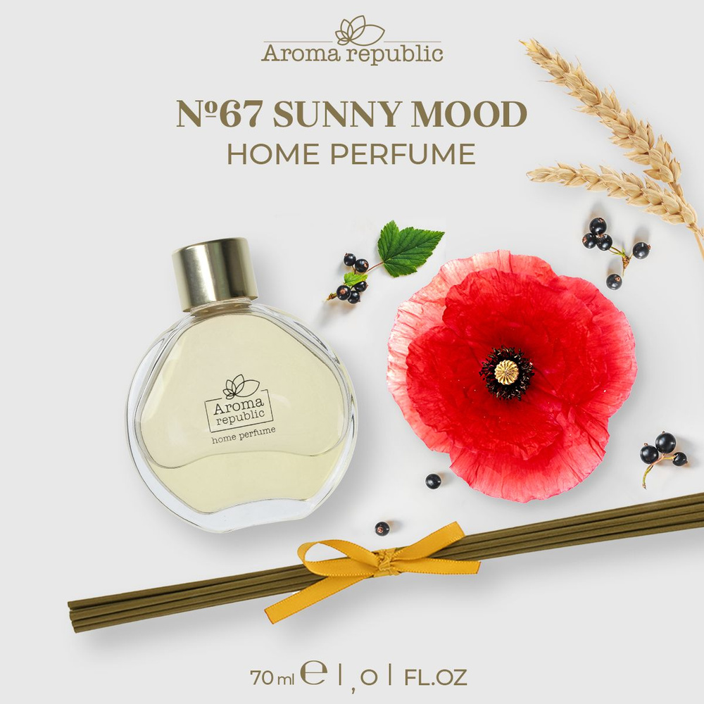 Парфюм для дома с палочками 70 мл,"№67 Sunny mood" AROMA REPUBLIC #1