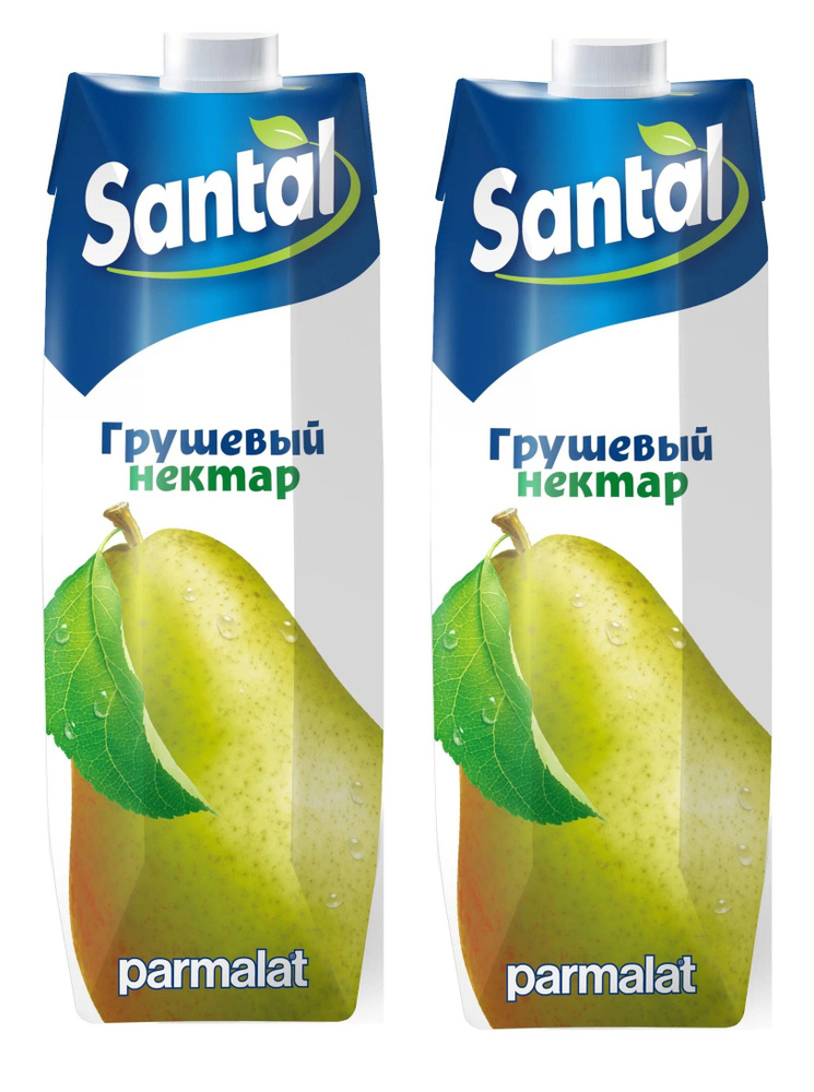 Сок Грушевый с мякотью Santal, 2 шт по 1 л #1