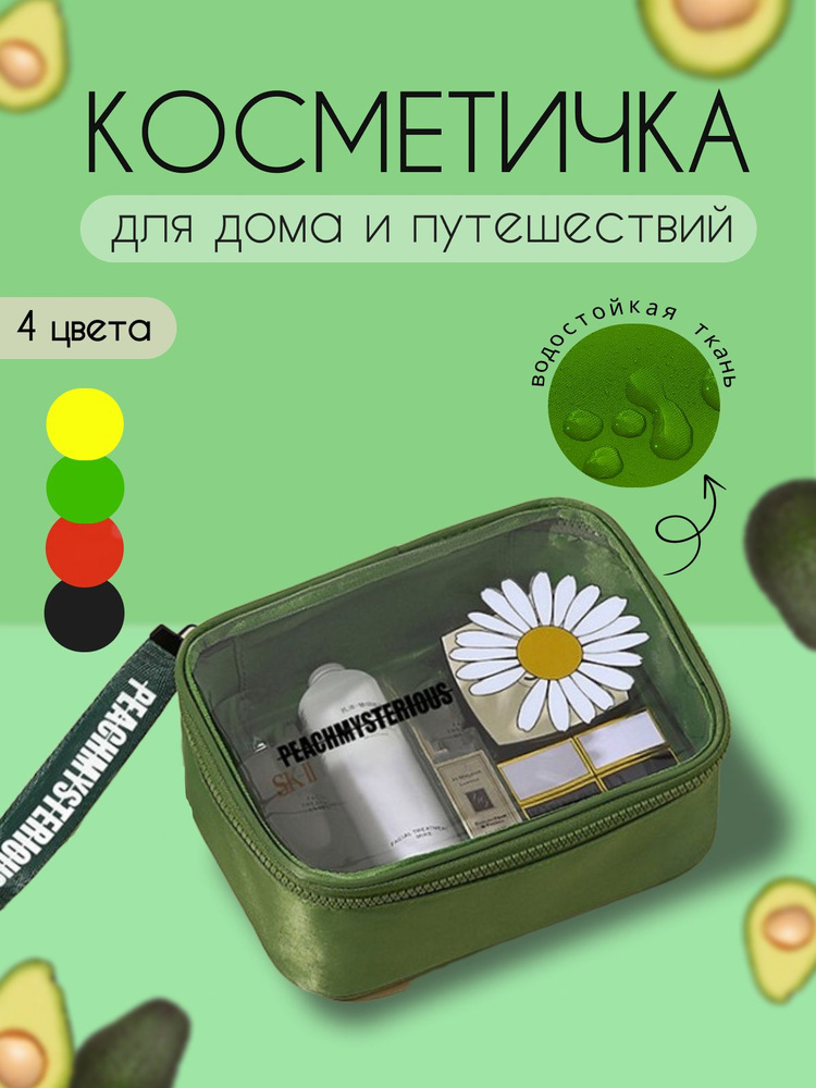 Косметичка женская. Органайзер для аксессуаров и украшений. Нессер для путешествий Косметичка-сумка  #1