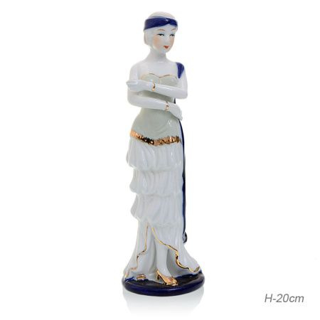 Фарфоровая статуэтка Дама 20 см #1