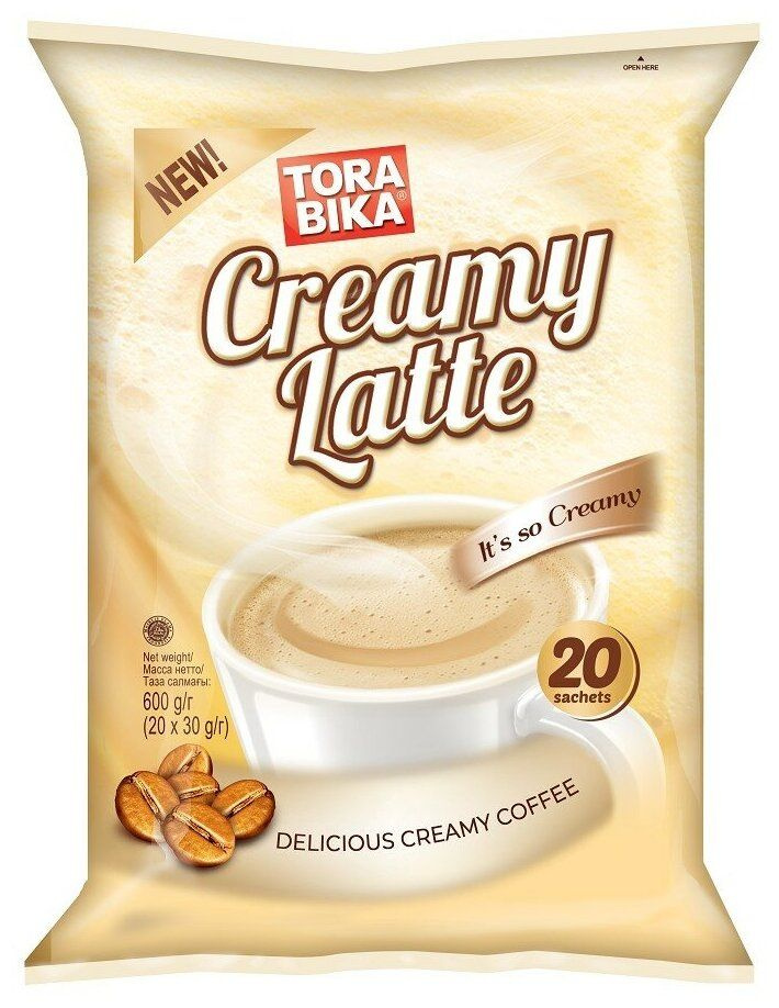 Кофе 3в1 растворимый Torabika Creamy Latte, 20 пакетиков (1 пачка) #1