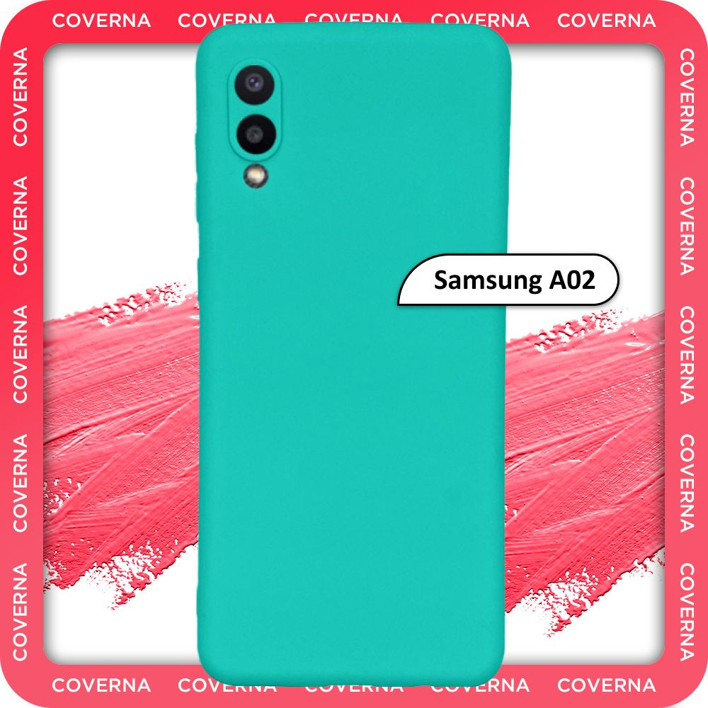 Чехол на Samsung A02 / для Самсунг А02, накладка с однотонной матовой поверхностью Soft Touch  #1