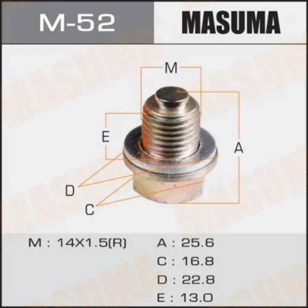 Masuma Пробка сливная, арт. M52, 1 шт. #1