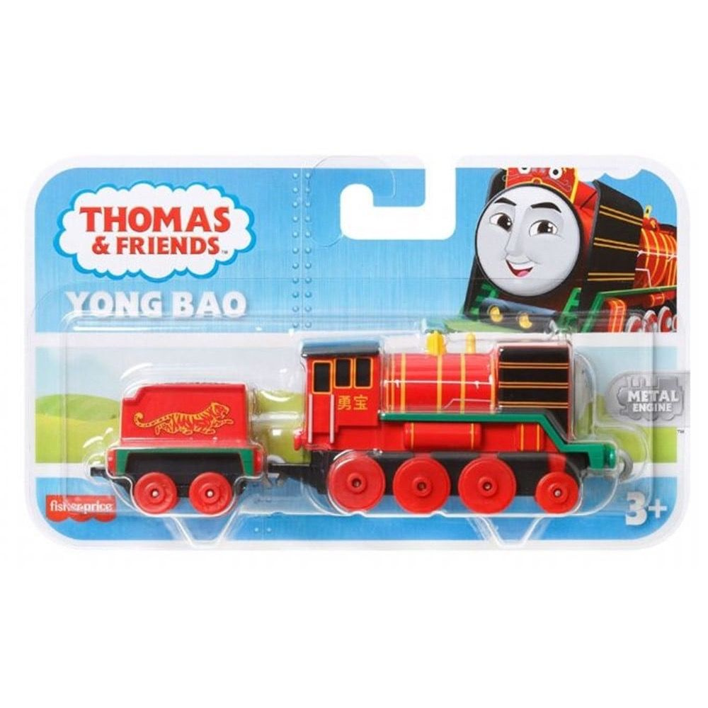 HHN39 Паровозик Thomas & Friends металлический с вагоном герои мультфильмов Томас и его друзья Yong Bao #1