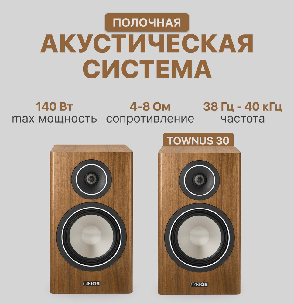 Полочная акустика Canton TOWNUS 30 walnut #1