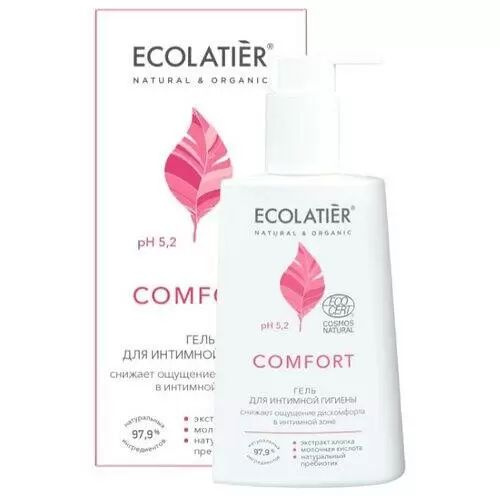 Гель для интимной гигиены Ecolatier "Comfort", с молочной кислотой и пробиотиком, 250 мл  #1