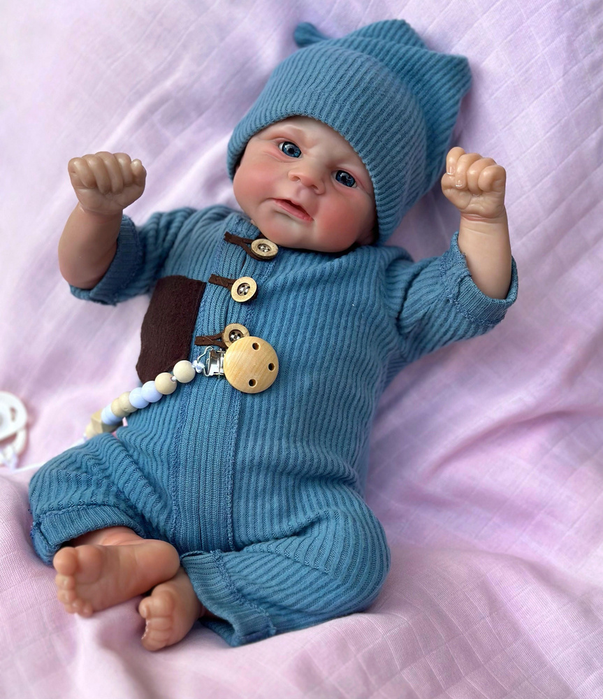 Кукла реборн молд Элайджа 49 см Elijah Newborn Baby #1
