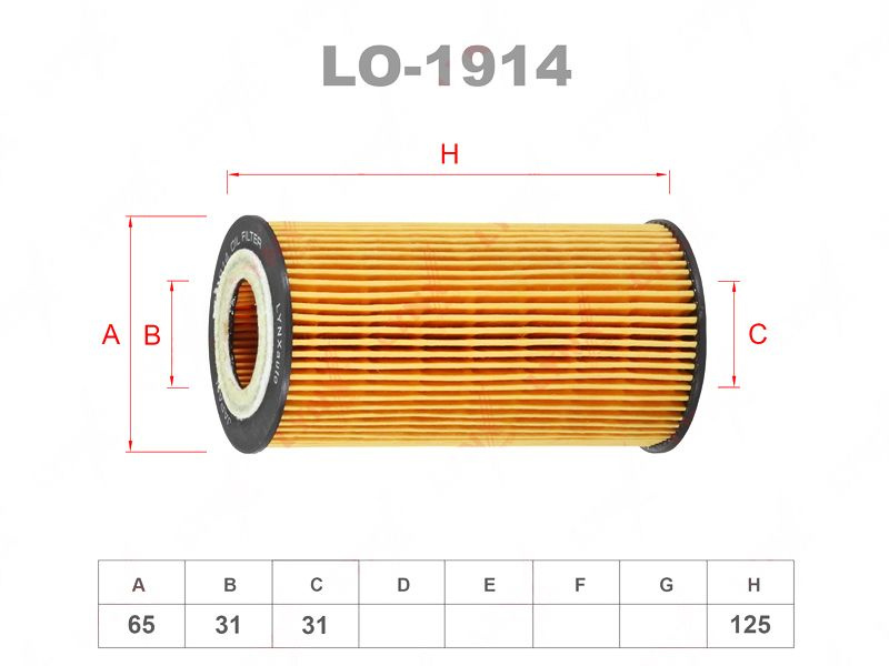 Lynx LO-1914 Фильтр масляный С 8692305 НЕ СОЕДИНЯТЬ - РАЗНЫЕ ПРОКЛАДКИ VOLVO XC90 (2002-2015)  #1