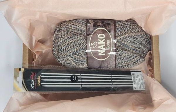 Пряжа в боксе Nako Bohor+ спицы Knit Pro 2,25 в подарочной упаковке  #1