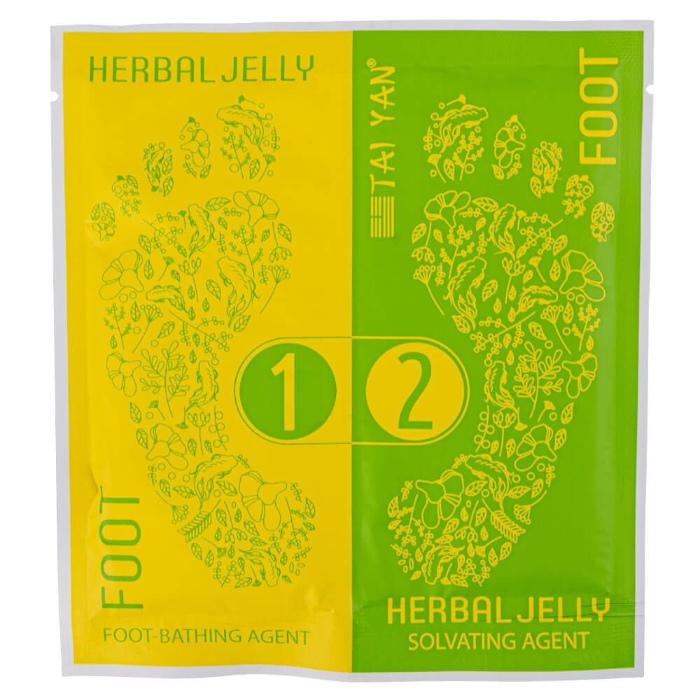 Ванночка-желе для ног Herbal jelly TaiYan, 30+30 гр #1