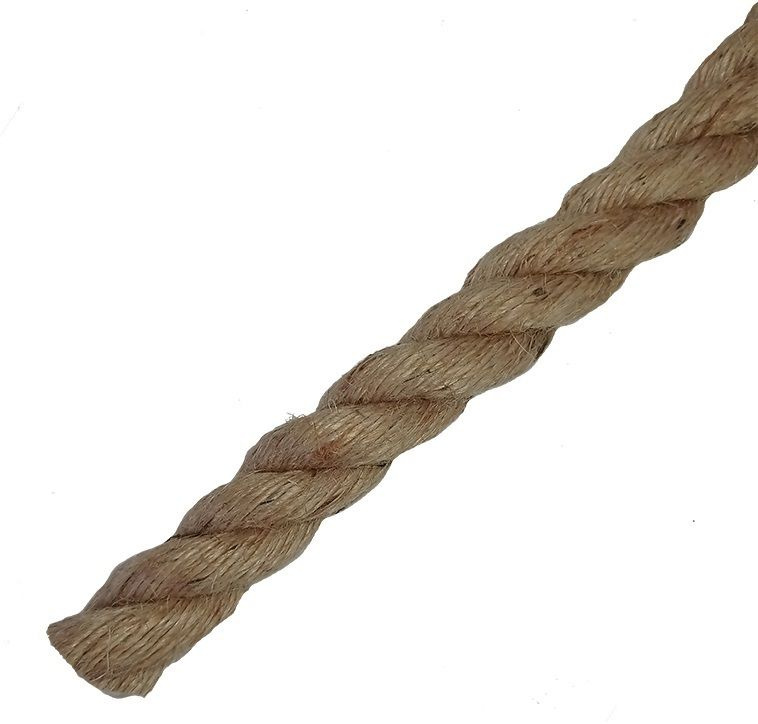 Веревка джут 22 мм цвет золотисто-коричневый, на отрез (2 шт.)  #1