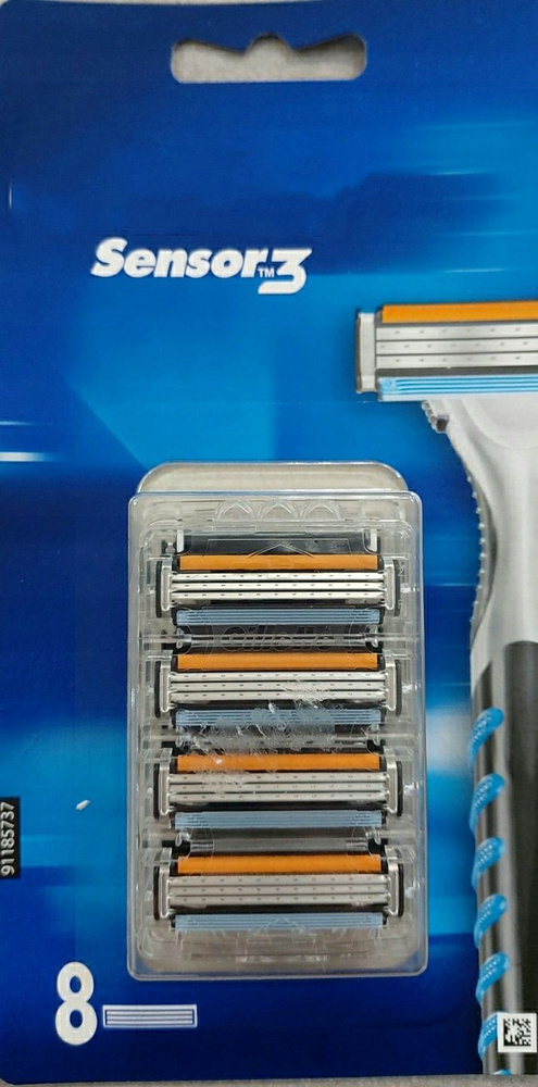 Сменные кассеты для бритья Сенсор Sensor3, 8 шт #1