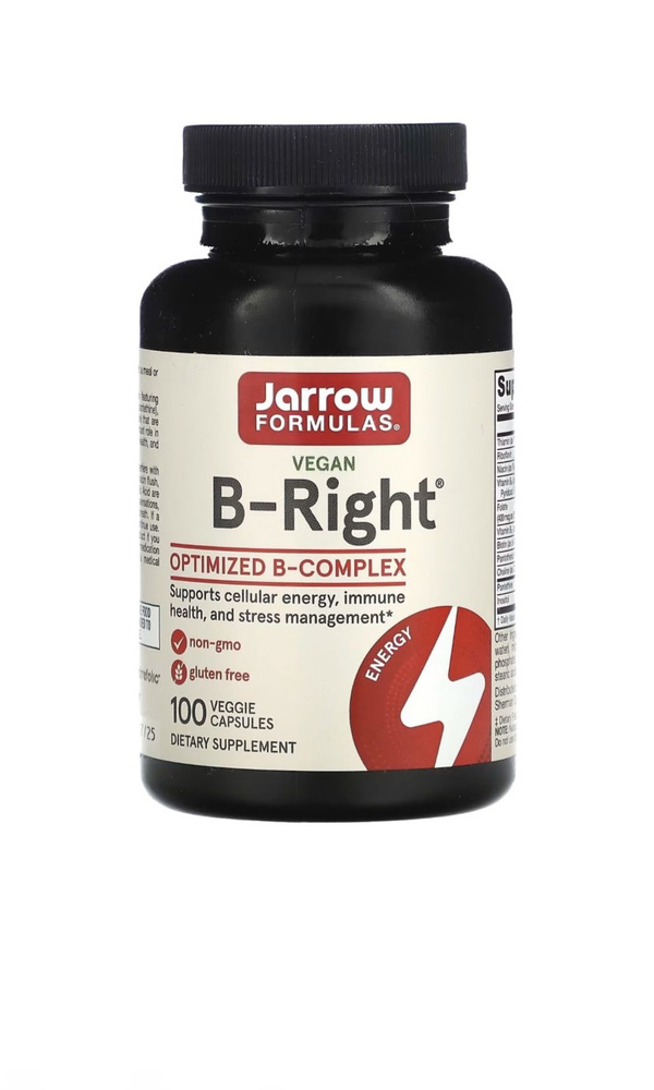 Оптимизированный Комплекс Витаминов Группы В JF B-Right Optimized B-Complex 100 капсул  #1