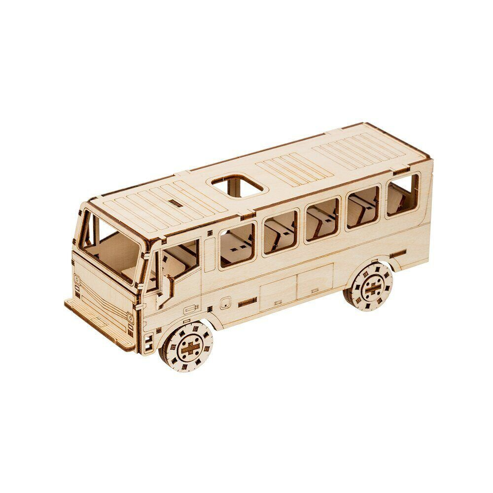 Пазлы деревянные 3D "Автобус" 82 детали, 5+ #1