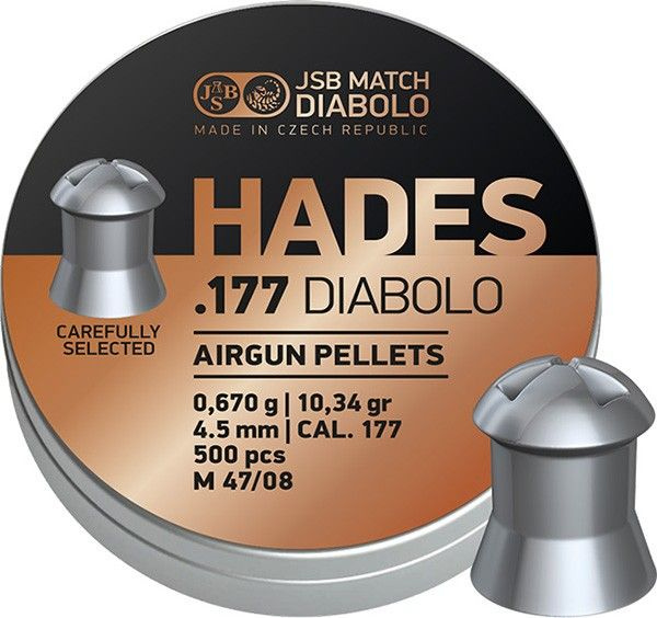 Пули JSB Hades Diabolo 4,5 мм, 0,67 г (500 штук) #1