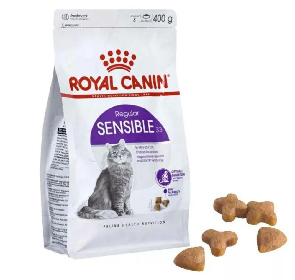 Сухой корм для кошек Royal Canin Regular Sensible 33 с чувствительной пищеварительной системой, с птицей #1