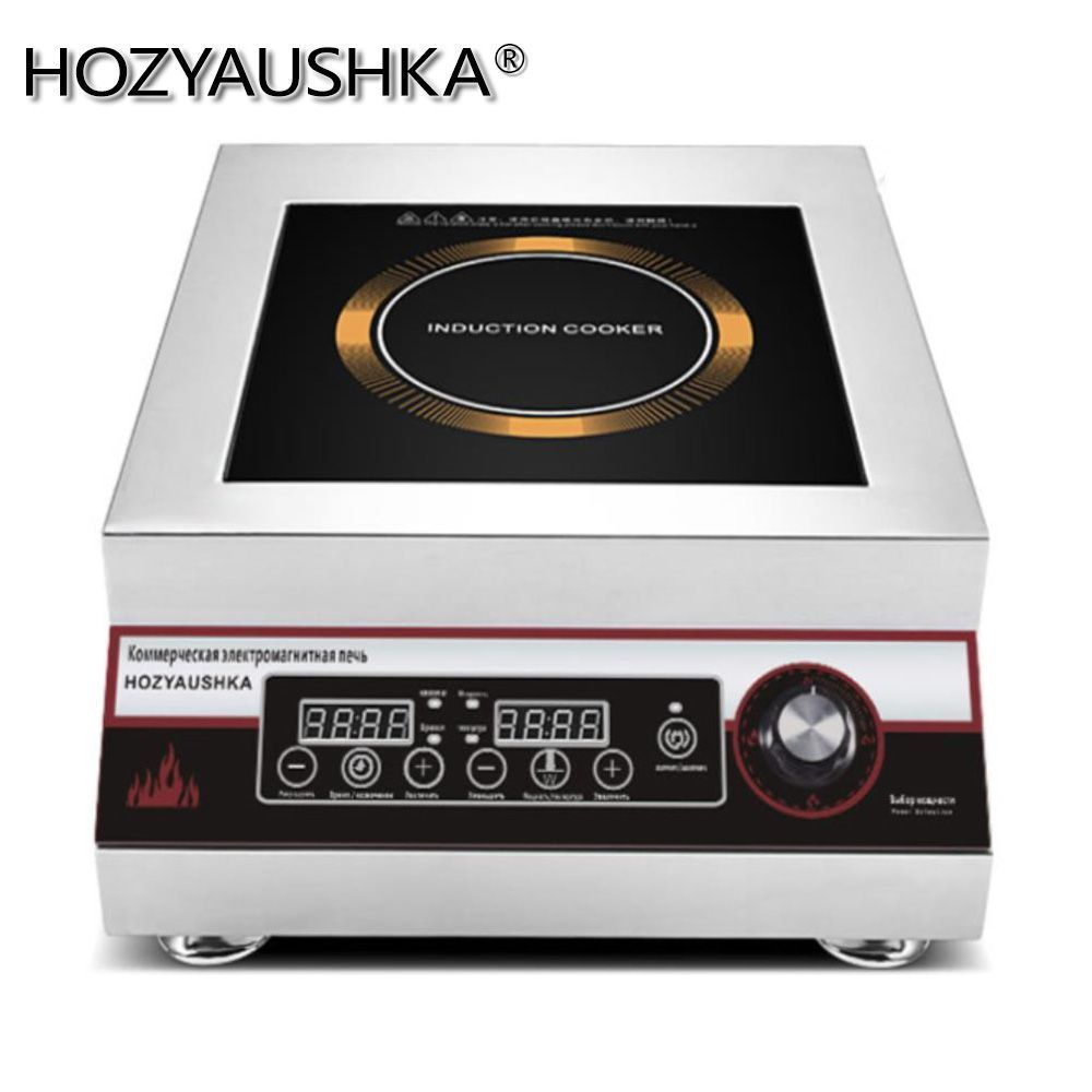 HOZYAUSHKA Индукционная настольная плита w-284, черный, серый металлик  #1