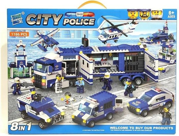 Конструктор пластиковый City Police Передвижной Полицейский участок, 1186 деталей  #1