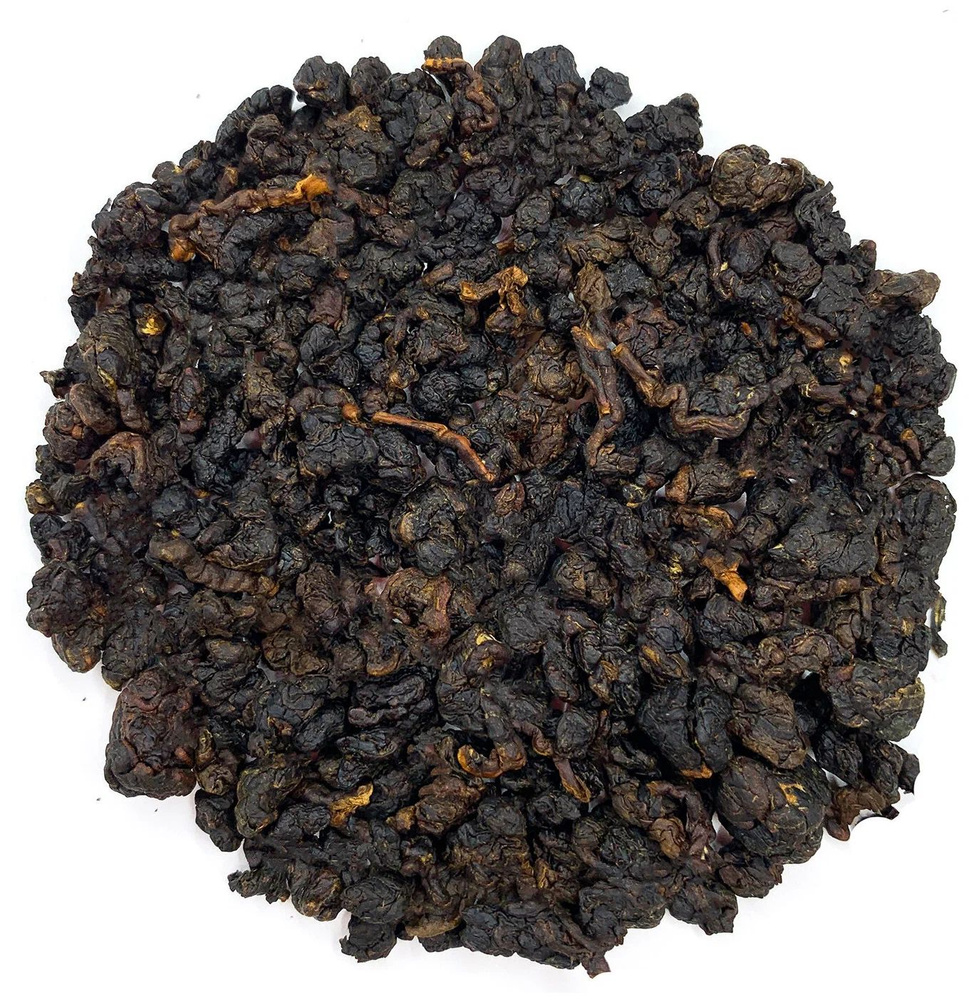 Чай Настоящий Китайский Улун Габа Руби 25 г. Чай Листовой Рассыпной (Gaba Oolong Red Tea, ГАМК, Гамма #1